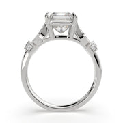 Nadia Princess Cut Pave Milgrain Engagement Ring Setting - Nivetta